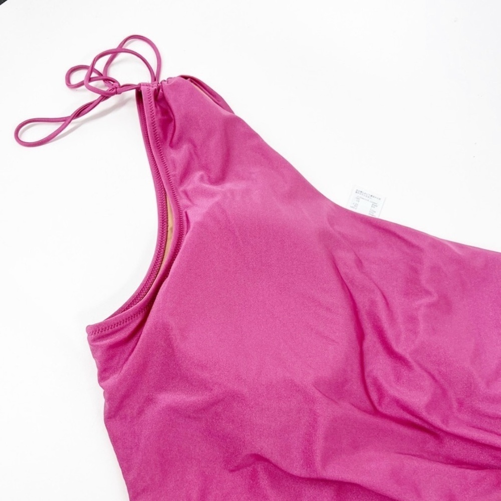JCrew Women's Shiny Side Cut-Out One-Piece Swimsuit BC087. NWT size 12 - Picture 3 of 7